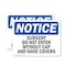 Signmission Surgery Do Not Enter Without Cap And Shoe Covers OSHA Notice Sign, Vinyl Decal, 14in x 10in, 2PK OS-2PACK-NS-D-1014-L-18510 - alternate 1